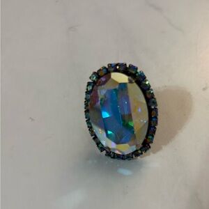 Danny Pollak Cocktail Ring with Purple and Blue Accents